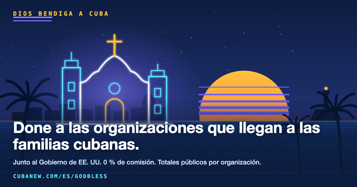 Dios Bendiga a Cuba: done a las organizaciones que llegan a las familias cubanas